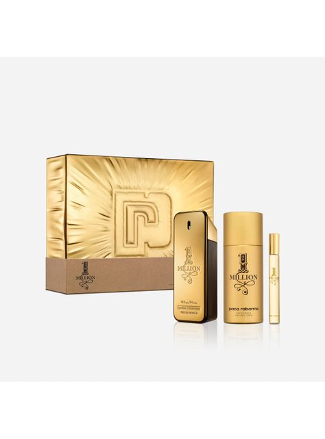 Set de Belleza One Million Hombre EDT 100 ml + Desodorante 150 ml + Travel Spray 10 ml-1