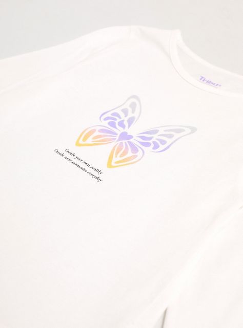 Polera Estampado Frontal Vuelitos Niña-3