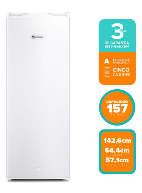 Freezer Vertical Frío Directo 157 Litros MFV645B Blanco-3