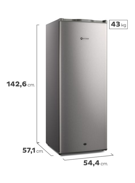 Freezer Vertical Frío Directo 157 Litros M265V Inox-1