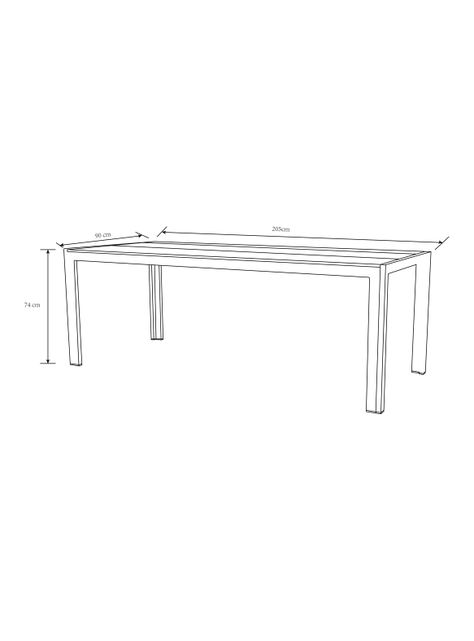 Mesa de Comedor 90x205 cm-1