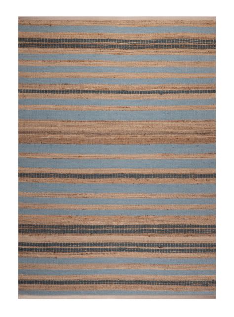 Alfombra 200 x 300 cm Yute Wool Stripe Rayas Natural-0