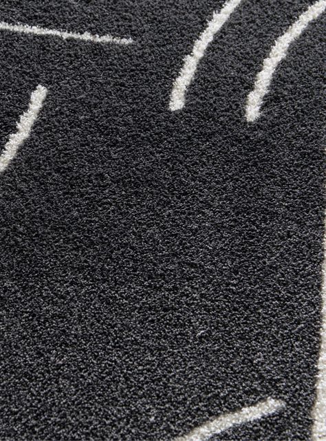 Alfombra 200 x 290 cm Nevada Negro Forma-2