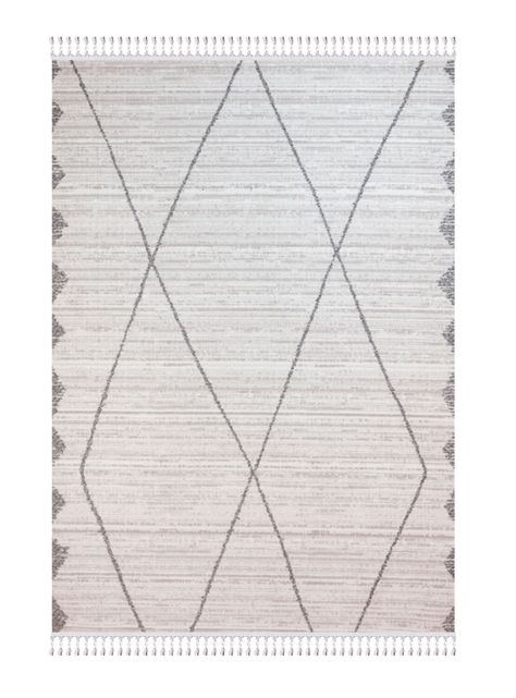 Bajada de Cama 80 x 120 cm Noruega Étnico Crema-0