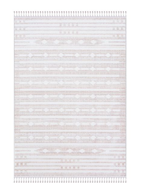 Alfombra 200 x 290 cm Noruega Étnico Crema-0