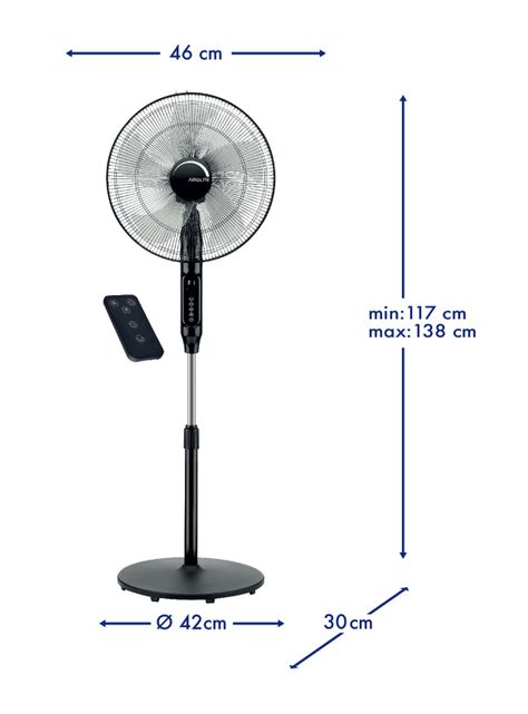 Ventilador Pedestal Black V16P8R-1