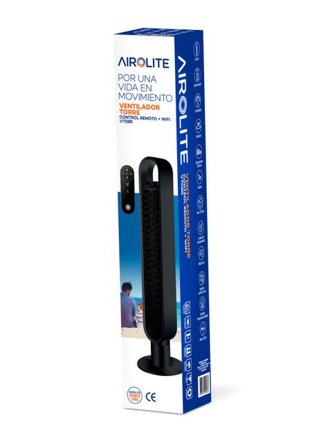 Ventilador Torre Wifi VT08R Black-4