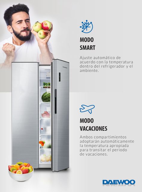 Refrigerador Side by Side No Frost 401 Litros DRSS408NFNNDCL-6