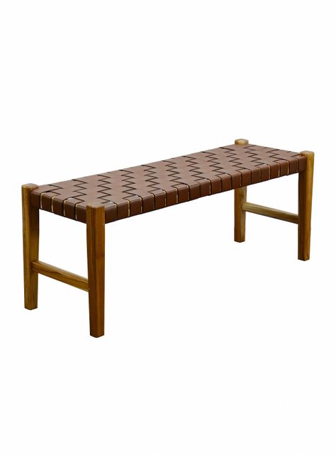 Banqueta Austral Cuero 120x41x46 cm-3