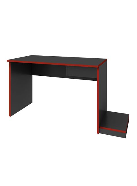 Mesa Gamer MC02 Grafito-Rojo-3