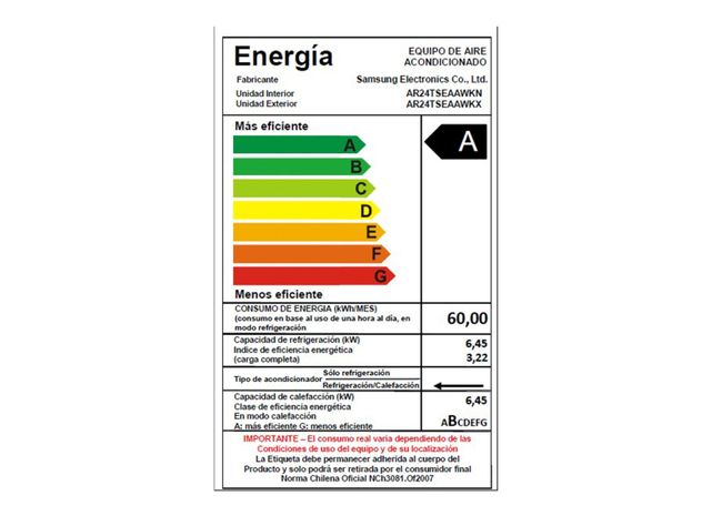 Split Mural Samsung Wind-Free Inverter 24.000 BTU Frío-Calor-5