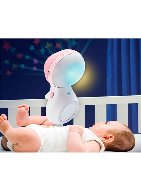 Movil Bebe Proyector Musical 3 en 1 Rosado Infantino-1