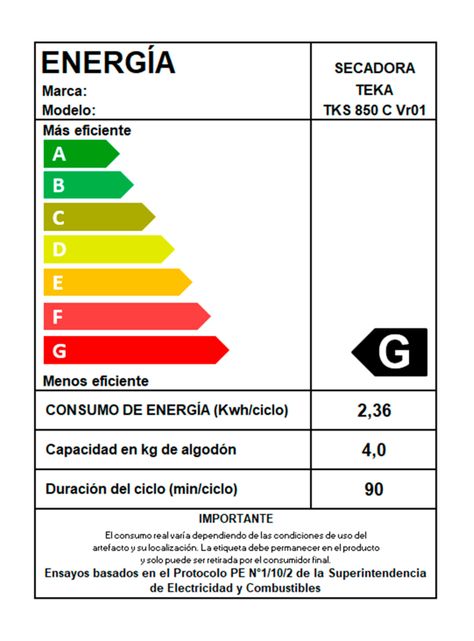 Secadora Condensación Carga Frontal 8 Kg TKS850C-6