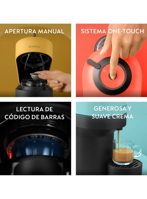 Cafetera Vertuo Pop Negra + Espumador de Leche Aeroccino 3-5