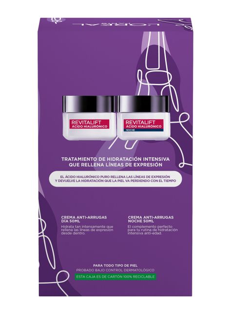 Set Dermo Expertise L'Oréal Paris Anti-Arrugas Revitalift Ácido Hialurónico-5