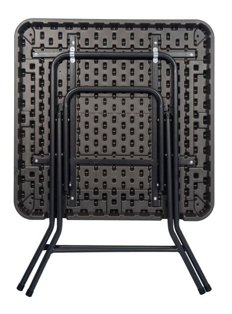 Mesa Plegable Cuadrada Gris 80 cm-2