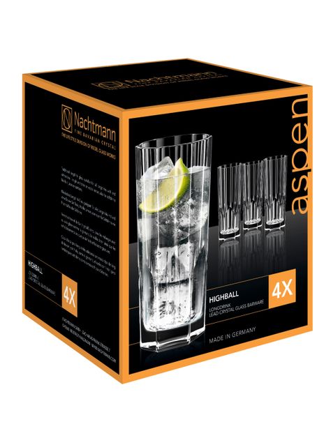 Set 4 Vasos Cristal Longdrink Aspen 309 ml-4