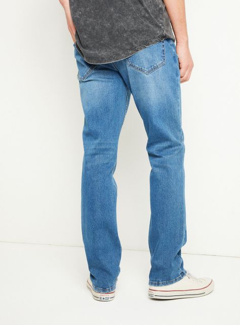 Jeans Cinco Bolsillos 1 Slim Azul Medio-1