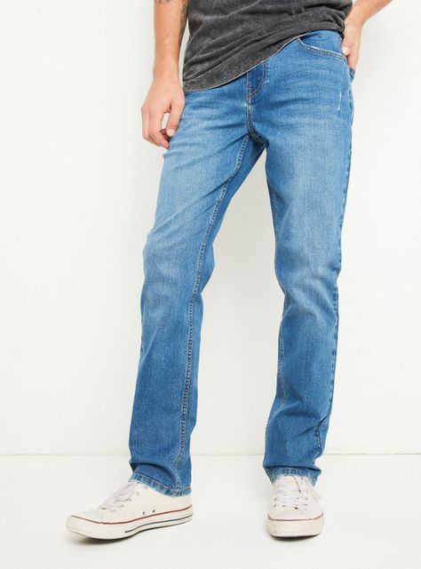 Jeans Cinco Bolsillos 1 Slim Azul Medio-0