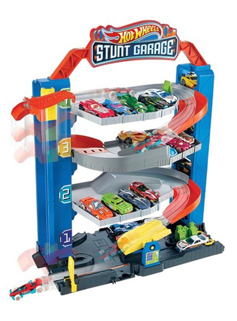 Autopista Hot Wheels Garage Stunt-0