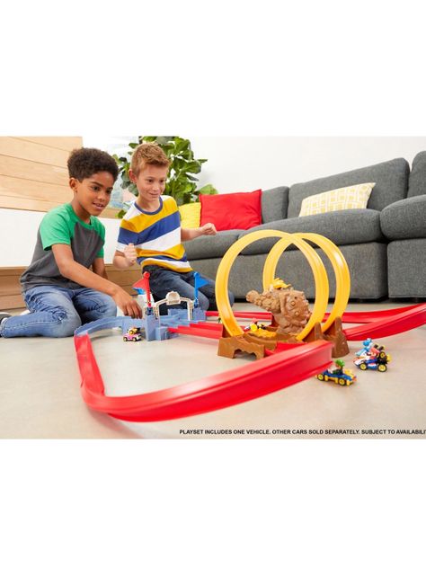 Autopista Hot Wheels Mario Kart Pista Castillo de Bowser-2