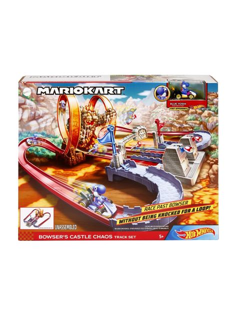 Autopista Hot Wheels Mario Kart Pista Castillo de Bowser-3