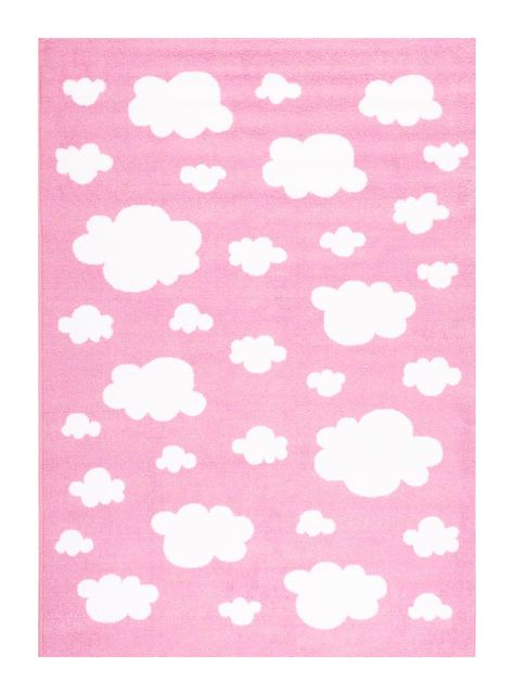 Bajada de Cama Infantil 60 x 90 cm Sky Nube Rosa-0
