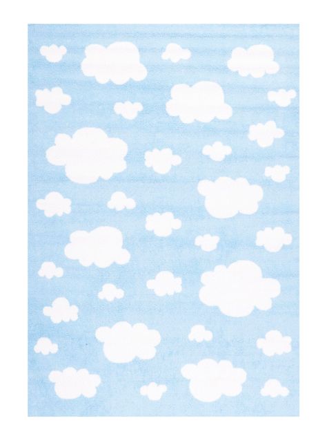 Alfombra Infantil 120 x 170 cm Nube Azul-0
