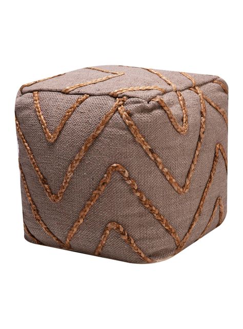 Pouf Villa Costa 40 x 40 x 40 cm 72 Beige-Café-2