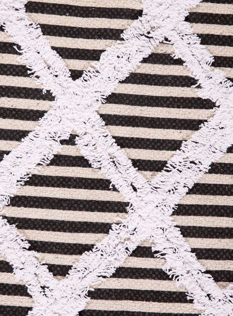 Alfombra Boho P. 120x180 cm D2 Negro-1