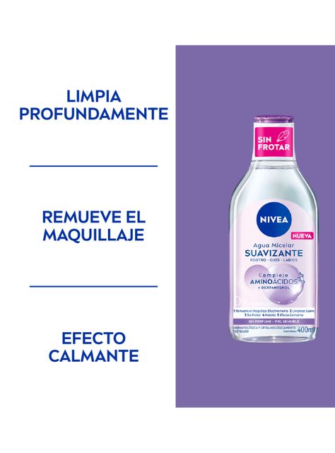 Loción Nivea Micelar 3 En 1 Piel Sensible 400 ml-2