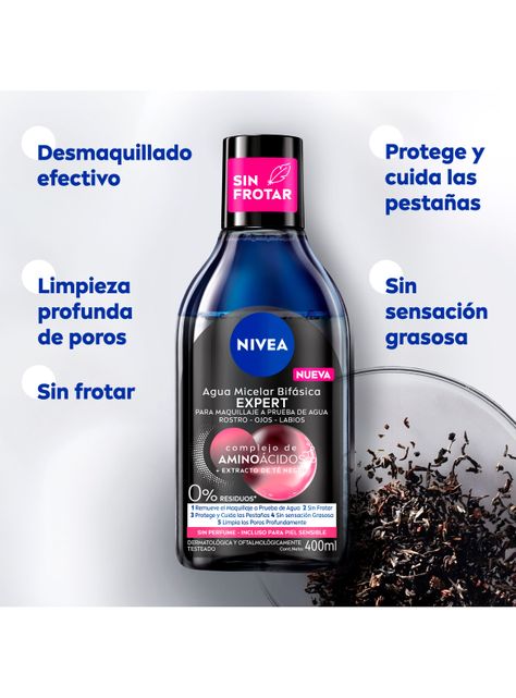 Desmaquillante Agua Micelar Bifásica 400 ml Nivea-1