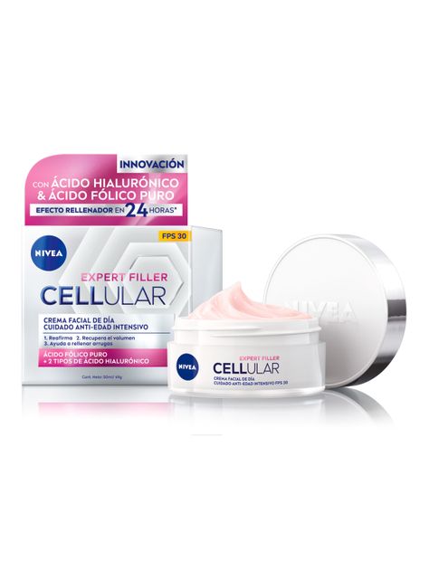 Crema Nivea Facial Hyaluron Cellular Filler Elasticidad & Anti-Gravedad Día 50 ml-0