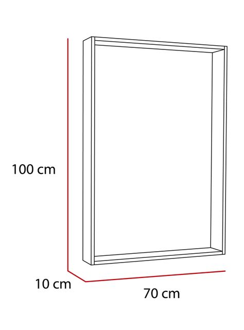 Espejo Trento Art Z Wengue 70 x 100 cm-1