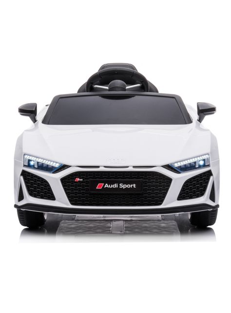 Auto Blanco R8 Spyder Batería 12V Licencia Audi-1