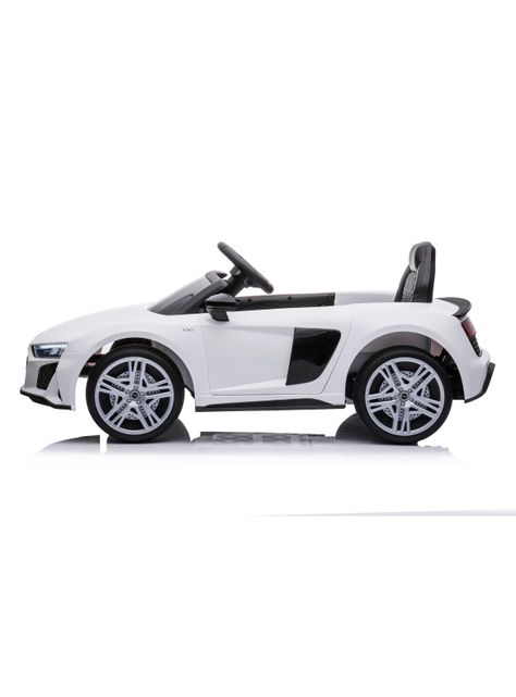 Auto Blanco R8 Spyder Batería 12V Licencia Audi-3