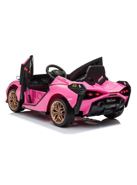 Auto a Batería Lamborghini Rosado-1