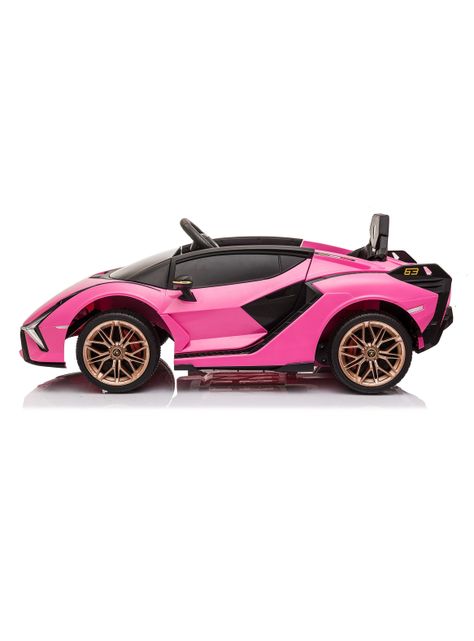 Auto a Batería Lamborghini Rosado-3