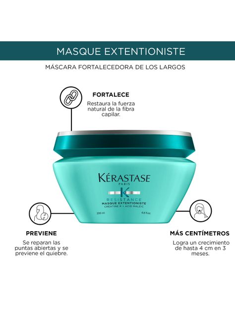 Máscara Potenciador Del Crecimiento Masque Extentioniste Resistance 200ml-3