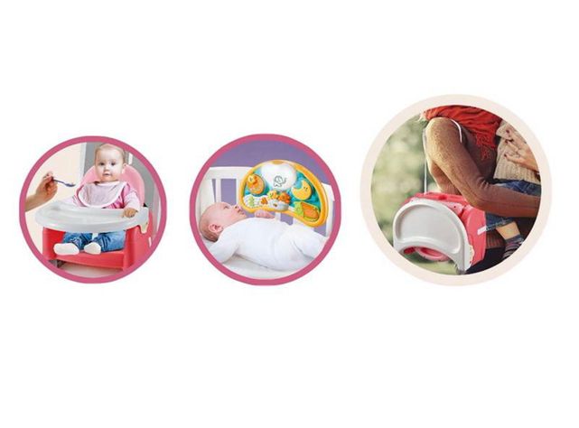 Silla Elevador Easy & Go Rosada Kidscool-1