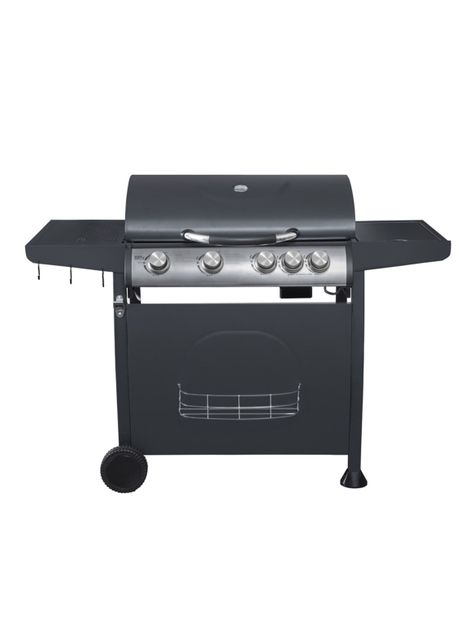 Parrilla a Gas Indiana 4 Quemadores + Quemador Lateral-1