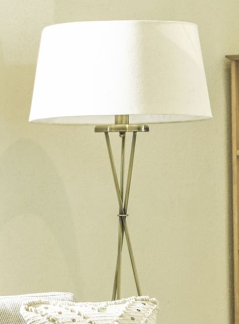 Lámpara de Pie con Trípode Bronce 170 x 60 cm Diseño 3-1