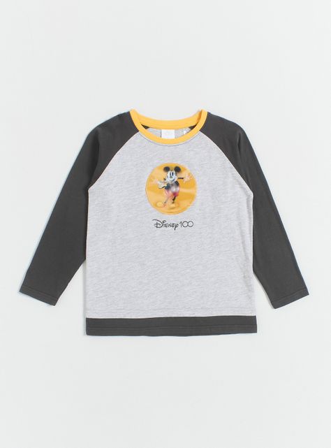 Polera Mickey 100 Años Aplicación Holográfica-1