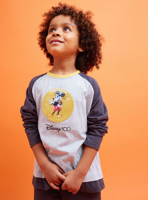 Polera Mickey 100 Años Aplicación Holográfica-0