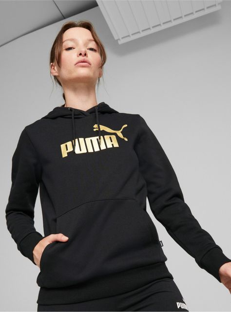 Polerón Logo Hoodie Fl Ess+ Metallic-0