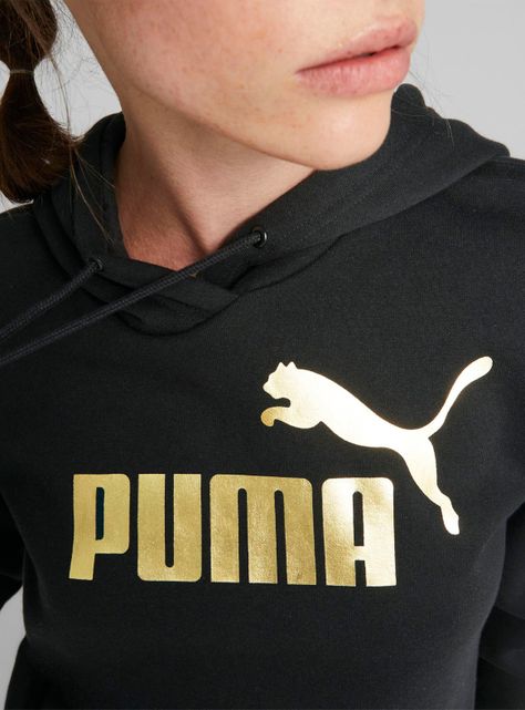 Polerón Logo Hoodie Fl Ess+ Metallic-2