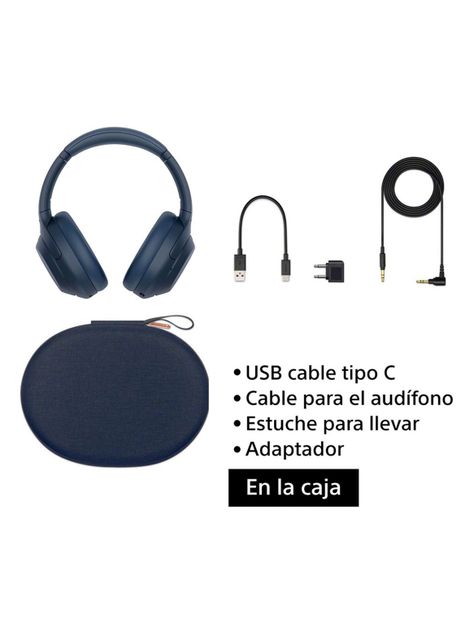 Audífonos Bluetooth Noise Cancelling WH-1000XM4 Azul-3