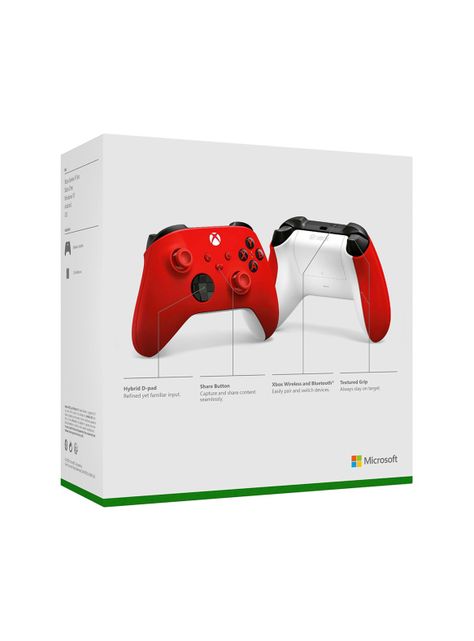 Control Inalámbrico Pulse Red Xbox Series X|S, Xbox One y dispositivos Windows-4