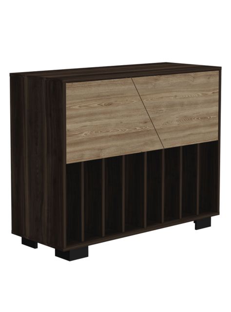 Mueble Funcional Fraktal Habano-Miel-2