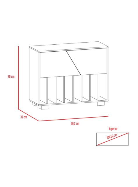 Mueble Funcional Fraktal Habano-Miel-1